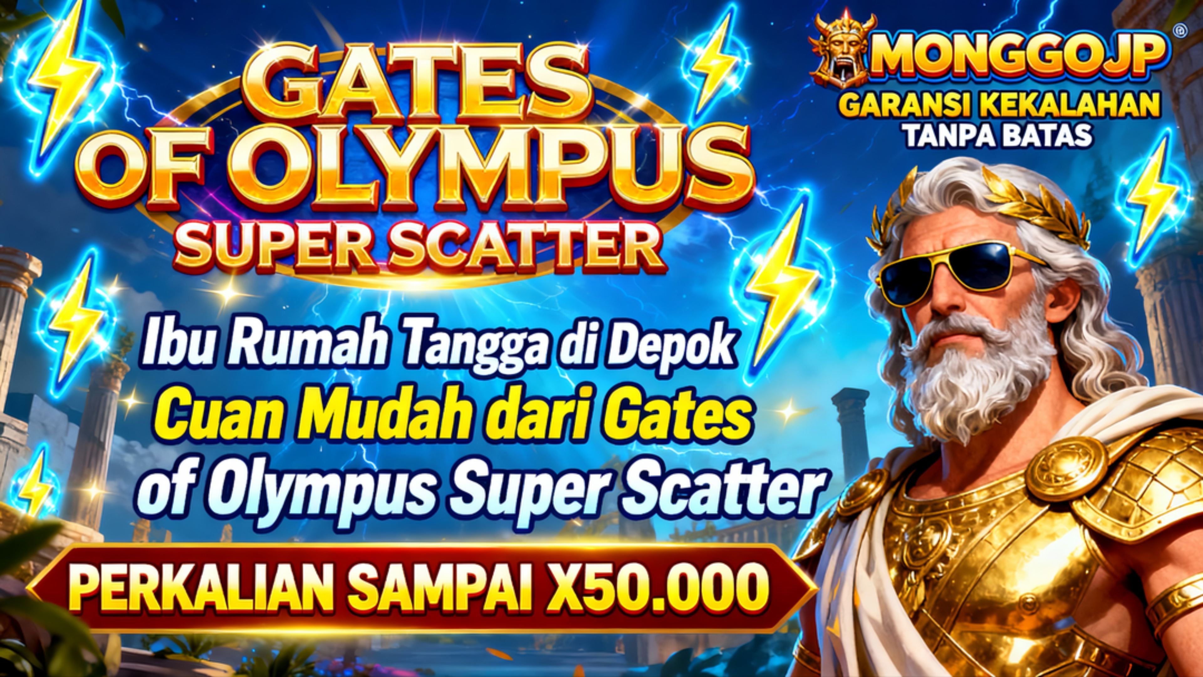 Ibu Rumah Tangga di Depok Cuan Mudah dari Gates of Olympus Super Scatter