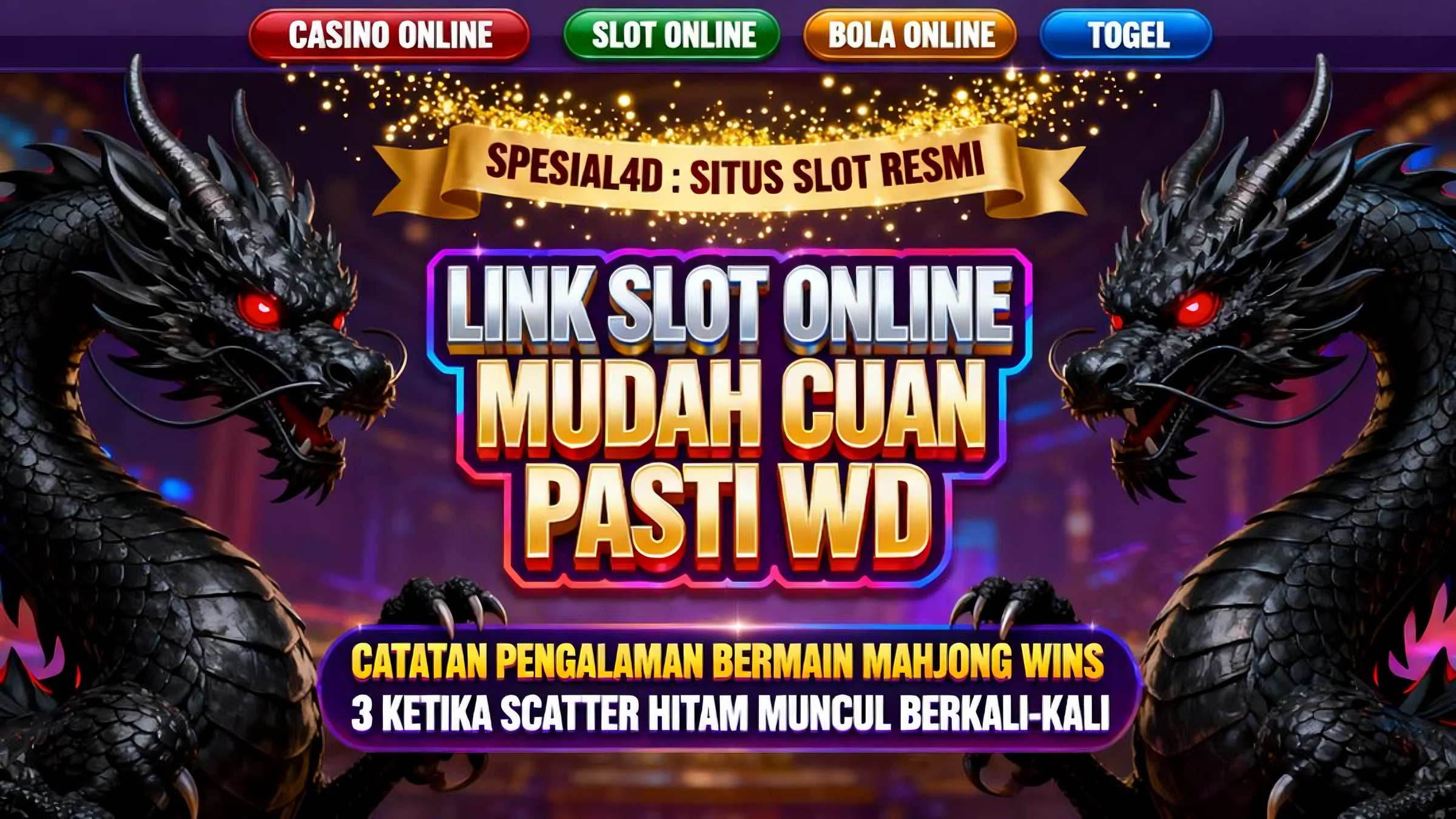 Catatan pengalaman bermain Mahjong Wins 3 ketika scatter hitam muncul berkali-kali