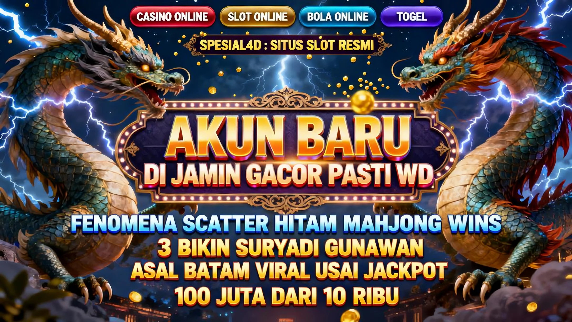 Fenomena Scatter Hitam Mahjong Wins 3 Bikin Suryadi Gunawan Batam Viral Usai Jackpot 100 Juta Dari 10 Ribu